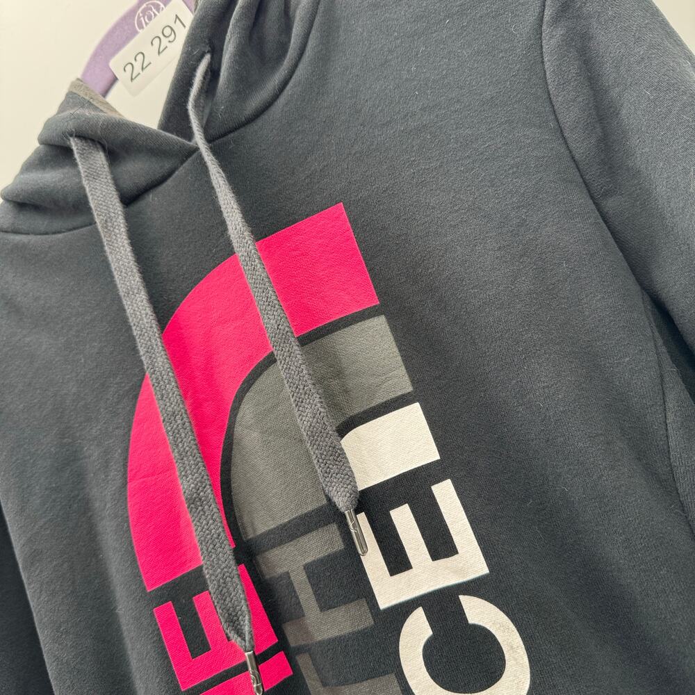 The North Face Hoodie Womens Medium Black Pullover Sweatshirt Logo Outdoor Soft